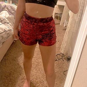 Sparkly hot shorts